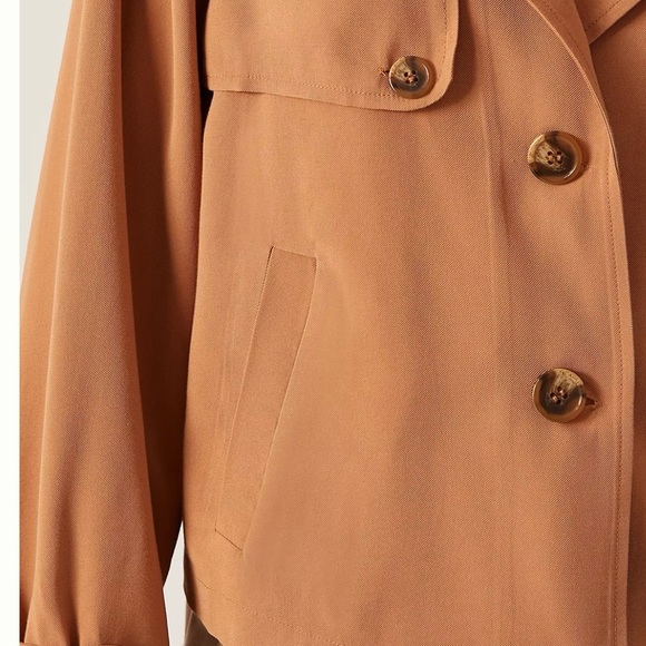 SANCTUARY Cropped Trench Coat XXS - Picture 3 of 9